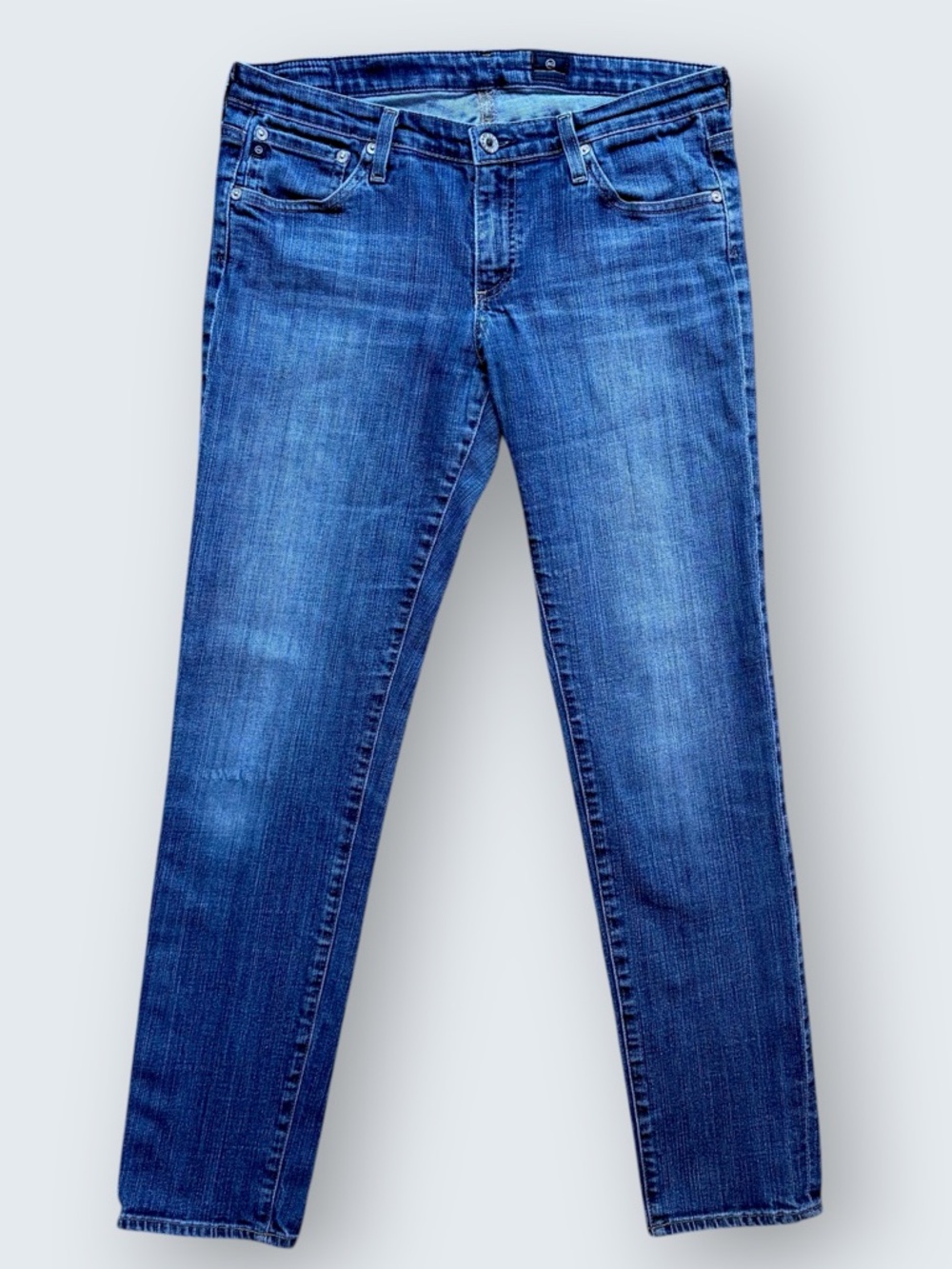 AG Adriano Goldschmied Stilt Cigarette Jeans Medium Blue Wash 31R
